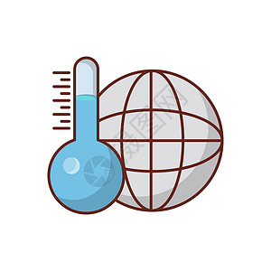 世界全球温度温度计黑色天气环境生态地球行星插图背景图片