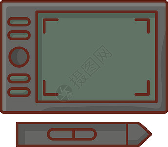 平板监视器展示黑色电脑商业笔记本互联网屏幕网络插图背景图片