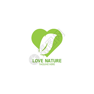 热爱自然 回归自然标志矢量图标它制作图案花园生活公园环境标识商业生态温泉生物插图背景图片
