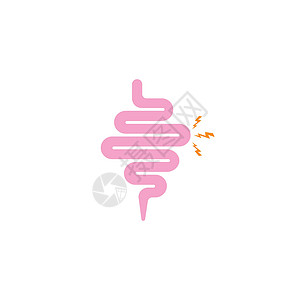 羽生结弦消化标识矢量图标它制作图案的肠符号医生药品解剖学肠子微生物癌症肠胃身体冒号消化插画
