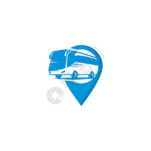 旅游必去地巴士位置 巴士点标志矢量 ico设计图片