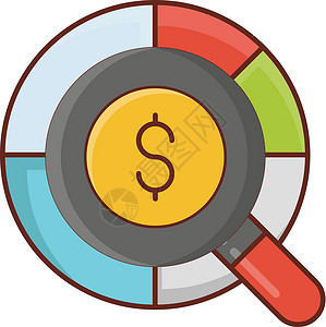 美元社会硬币服务插图玻璃营销金融现金投资战略背景图片