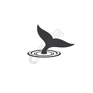 鲸鱼图标鲸鱼故事标志矢量图标它制作图案标识动物群蓝色卡通片荒野插图动物哺乳动物潜水游泳插画