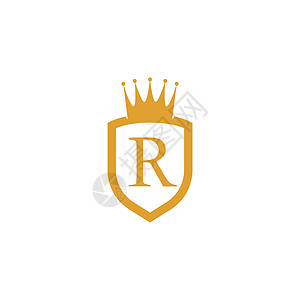 字母 R 皇家标志矢量图标 illustrati公司初始奢华艺术框架标识金子精品字体胜利背景图片