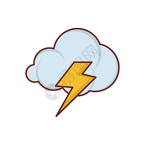雷季节气候多云下雨网络气象雷雨预报风暴螺栓背景图片