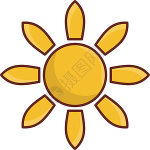 太阳日落太阳标志气候天气季节橙子插图网络阳光背景图片