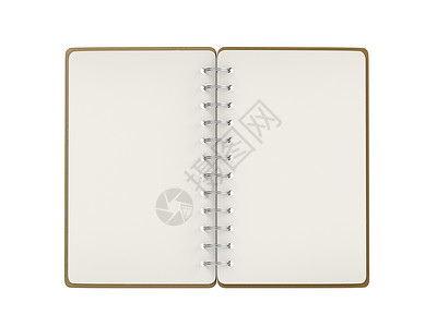 空白螺旋笔记本软垫文档白色备忘录笔记日记背景图片