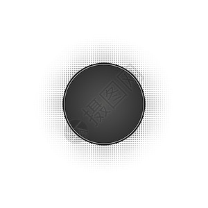 黑色抽象矢量圆框半色调点标志标志设计元素与 使用半色调圆点的圆形边框图标背景图片