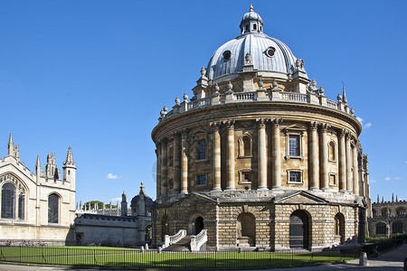 第二座石头建筑牛津大学博德勒图书馆(牛津大学)背景