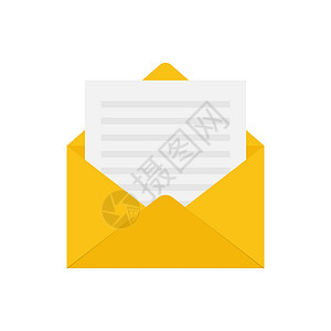 信封图标平面样式简单设计蓝色垃圾邮件服务插图短信网站邮箱邮件商业送货背景图片