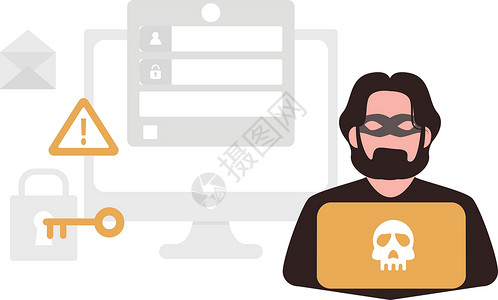 黑客乱砍数据和信息设计图片