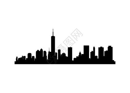 天际线图片城市景观剪影公寓天空摩天大楼建筑物市中心横幅艺术旅行商业建筑学插画
