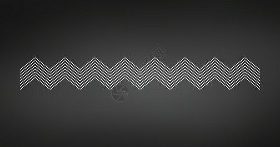 黑色分割线之字形线页面分隔线图形设计元素 之字形分隔符 在黑色背景上孤立的矢量图插画