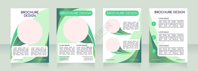 在线农贸市场促销空白小册子布局设计设计图片
