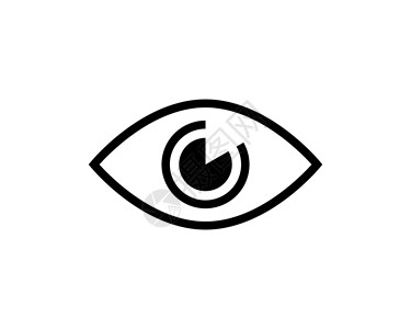 用于 web 和简约平面设计的眼睛图标细线 浅灰色背景上的矢量深灰色图标技术商业女士电脑插图互联网眼球医生药品标识背景图片