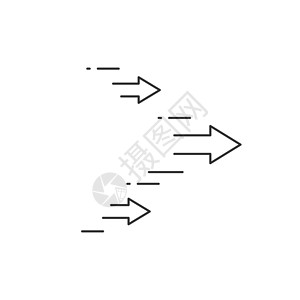 转移箭头向右移动轮廓图标 用于移动概念和网页设计的线性风格标志 右箭头简单线矢量图标 可编辑笔画图片