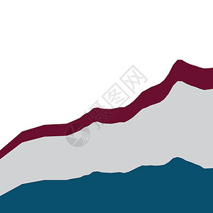 湖北大悟三爪山抽象金融三图与上升趋势线和黑色背景下的股市条形图 它制作图案矢量图设计图片