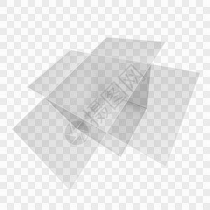 透明开盖白玻璃包装盒背景图片