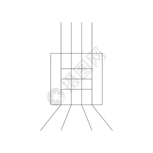 3d 透视线或网格 在白色背景上孤立的矢量图背景图片