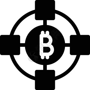 比特币金融硬币互联网插图密码市场交换银行图标国际背景图片