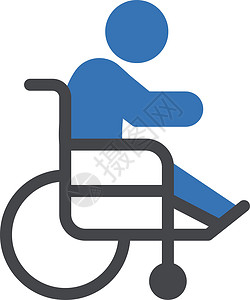 残疾病人插图药品运输医院帮助残障人士轮椅车轮背景图片