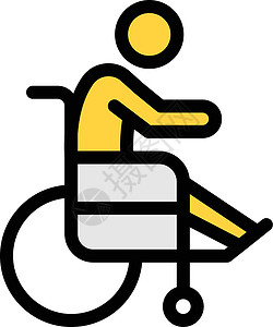 残疾人士医院轮椅残障病人椅子车轮插图帮助药品背景图片
