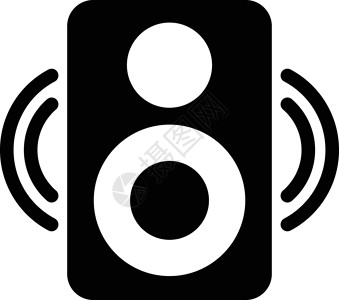 woofer 呜插图技术立体声喇叭低音派对电子生日体积音乐背景图片