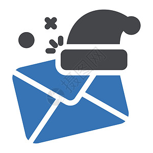 邀请函公司卡片邮件营销电子邮件商业地址插图蓝色白色背景图片