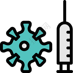 冠状病毒疾病血清预防免疫治疗疫苗流感工具瓶子注射插画