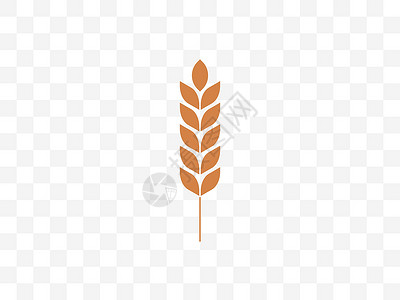 谷物矢量小麦作物农业图标 矢量插画平面设计大麦食物标识收成农场玉米粮食场地营养面包插画
