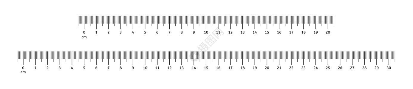 十进制公制标尺 厘米尺度 矢量厘米指标指标插画