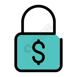 货币现金价格挂锁安全商业支付密码隐私财富金融背景图片