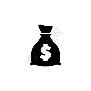 摩洛哥老市场与美元 平面矢量图标说明 白色背景上的简单黑色符号 用于 web 和移动 UI 元素的带有美元符号设计模板的设计图片