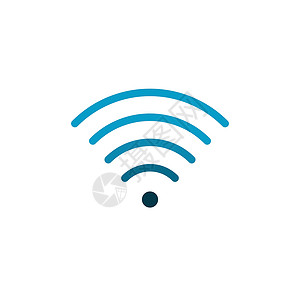 Wifi 信号指示器高全信号简单图标 在白色背景上孤立的股票矢量图天线流浪儿电脑收音机互联网卫星电话网站数据热点插画