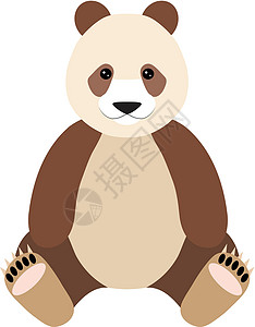 秦岭太白山绘制可爱的秦岭熊猫角色插画