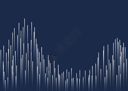 与线条的抽象背景 由发光背景组成的线条 矢量图蓝色庆典网格辐射科学粒子原子插图算法技术背景图片