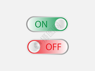 两个按钮素材特写切换图标按钮 矢量图网站工业金属网络信号插图电子圆形电脑力量插画