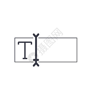 编辑框文本光标指针文本导航器图标 在白色背景上孤立的股票矢量图网络字体老鼠操作系统界面导航工具标识字形图形化插画