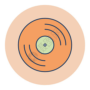 乙烯基 recordlp 记录矢量 ico黑色留声机光盘旋律塑料音乐专辑岩石歌曲流行音乐背景图片