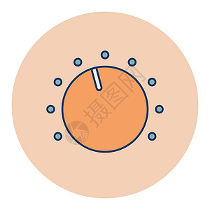音量旋钮矢量平面 ico金属技术按钮插图控制界面控制板圆形音乐放大器背景图片