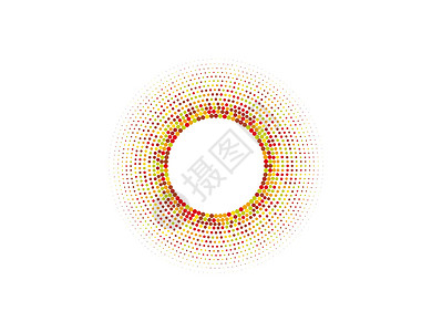圆形 formlogo 中的半色调颜色点 矢量图条纹漫画线条圆圈插图图书艺术标识射线星星背景图片