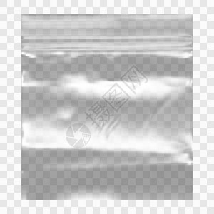 带密封圈塑料袋带 Ziploc 的透明空白塑料口袋袋压板广告食物袋装压缩零售小袋口袋产品小样插画
