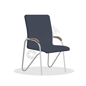 办公椅矢量图办公椅 椅子平面样式 孤立的矢量图插画