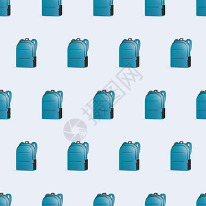 背包广告与学校背包的无缝模式 背着背包的无尽背景 适合旅行和学校背景 向量顾客会员白色营销战略手术环境行李呼吸器商业设计图片