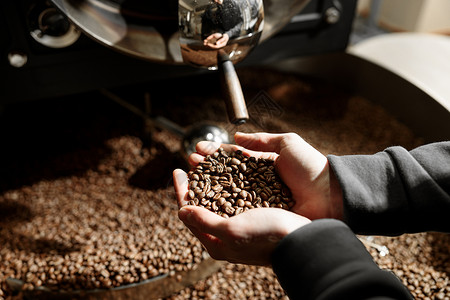 咖啡机器咖啡师干净的高清图片