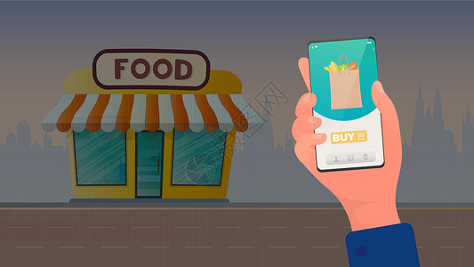 生鲜网购申请 食品店 网上购物的概念 向量零售商业营销药片卡片市场信用销售网络插图插画