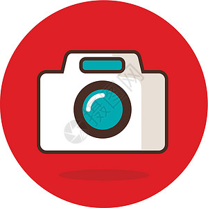 照片相机矢量 ico框架镜片闪光摄影师插图电影摄影电子产品背景图片