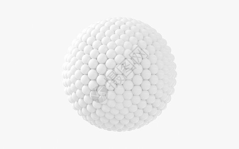 很多球组合成一个大球3d渲染图塑料弹性松紧带气泡圆形创造力力量乐趣白色收藏背景图片