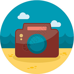 长阴影照相机平面图标闪光插图框架照片海浪电子产品摄影师镜片摄影拍照背景图片