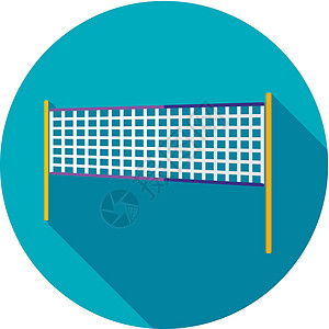 排球网沙滩运动平板图标团队徽章游戏截击质量闲暇海滩背景图片
